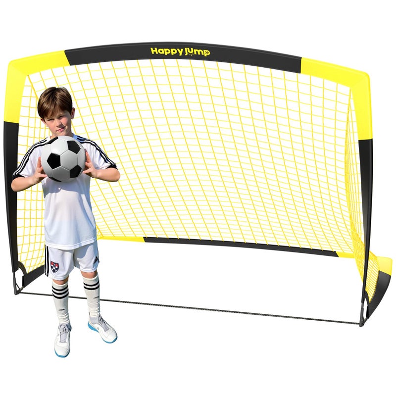 Happy Jump Soccer Goal Soccer Net for Kids Backyard 7'x 5', 1 Pack - Image 1